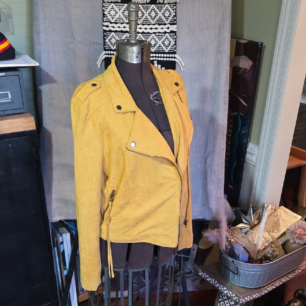 Ellison Mustard Leather Jacket